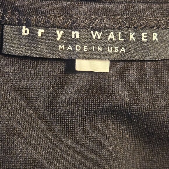 Bryn Walker Womens Asymmetrical Dress Black M Minimalist Quiet Luxury Lagenlook - Picture 4 of 11